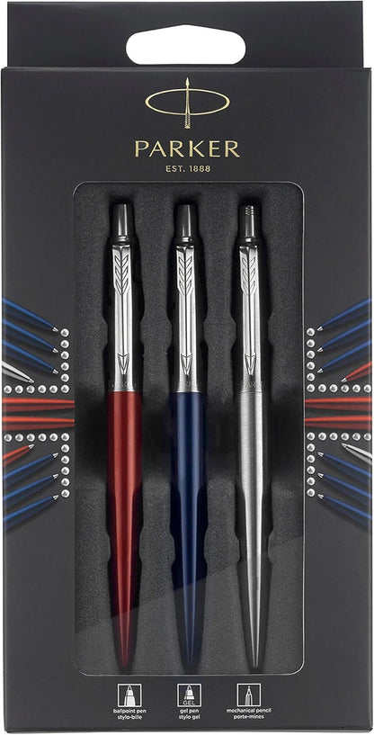 Parker Jotter London Ballpoint and Gel Pen Refill Discovery Pack: 3 Quinkflow Refills for Ballpoint Pens & 3 Quink Gel Refills