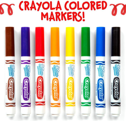 Crayola Washable Markers for Kids - Black (12ct), Bulk Broad Line Markers for School, Classroom Essentials, Teacher Classroom Must Haves for Elementary School