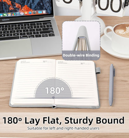 3 Pack Pocket Journaling Notebooks, A6 Small Notebook For Note Taking Journaling Notebooks Journals For Writing Mini Note Pads With Pen Holder 120 Pages 100 GSM Thick Paper(Nude, Brown, Forest Green)