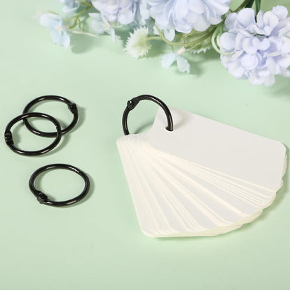 Mr. Pen- Loose Leaf Binder Book Rings, 5 Assorted Sizes (0.6", 1", 1.2", 1.5",2"), 36 Pack, Metal Binder Rings for Index Cards, Keychains, School, Home, Office, Silver
