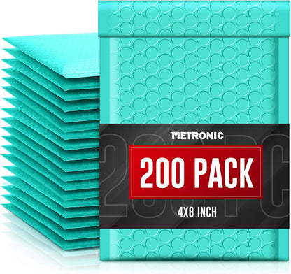 Metronic Bubble Mailers 6x10 Inch 100 Pack Black Usable Size 6x9" Opaque Padded Envelopes Waterproof Bubble Envelopes Cushioning Mailer for Small Business Mailing Makeup Jewelry Gifts