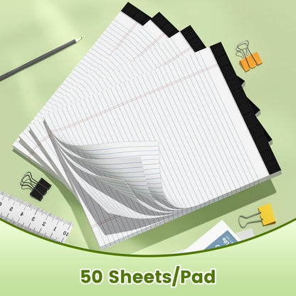 12pcs 5x8 Inch Yellow Note Pads Legal Pads, College Ruled Writing Legal Pads, 360 Sheets Total, Notepad for Students, Office & Home | Bulk Supply for Notes, Lists & Planning | Premium Quality Paper