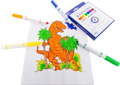 Color Swell 8-Pack Broad Line Markers – Washable, Non-Toxic, Ideal for Kids, Students, Adults, and Classroom Activities