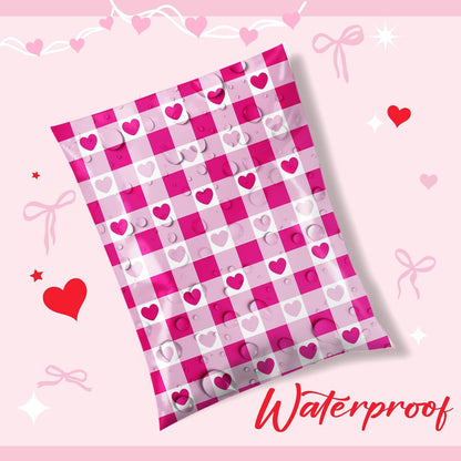 Metronic Cute Poly Mailers 10x13" 50pc Small Shipping Bags, Strong Adhesive Mailers Poly Bags for Business, Waterproof Mailing Envelopes for Packing Shipping Clothes Gifts, Gradient BluePink