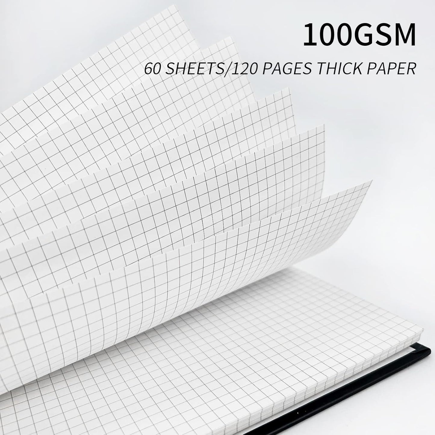 Large Lined Notebook Spiral Notebook 8.5" x 11"-4 Pack LINED Notebook 7mm Ruled Hardcover Notebook 120 Pages 100 GSM Thick Paper Notebook Hardcover Journal for School, Office,Study and Notes