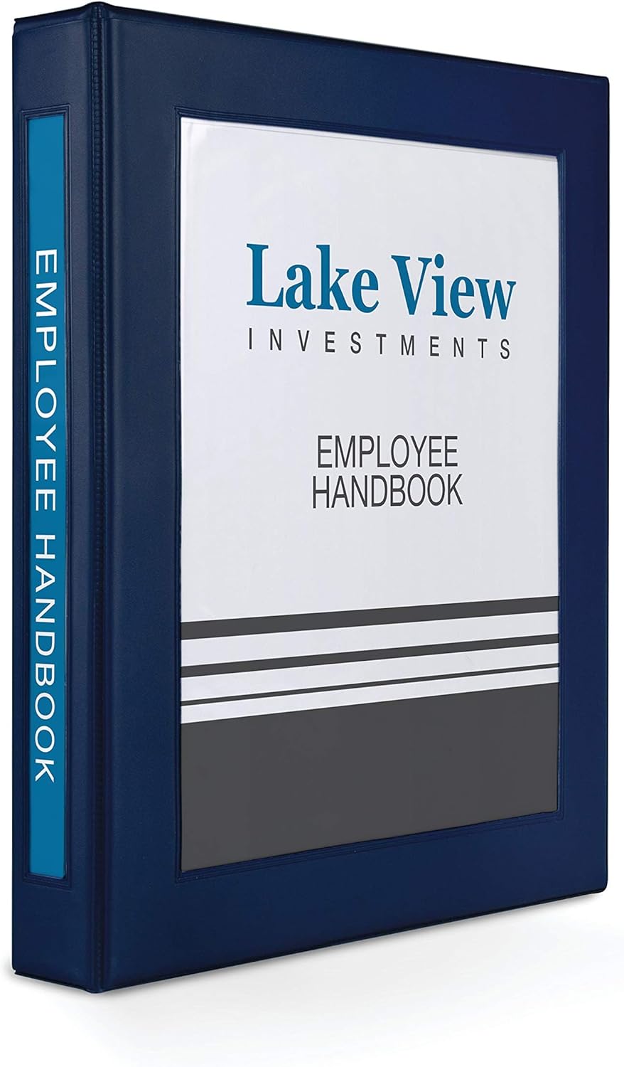 Avery Heavy-Duty Framed View 3-Ring Binder, 1" EZD Rings, 1 Navy Blue Binder (68055)