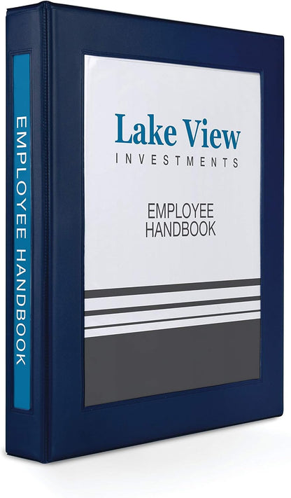 Avery Heavy-Duty Framed View 3-Ring Binder, 1" EZD Rings, 1 Navy Blue Binder (68055)