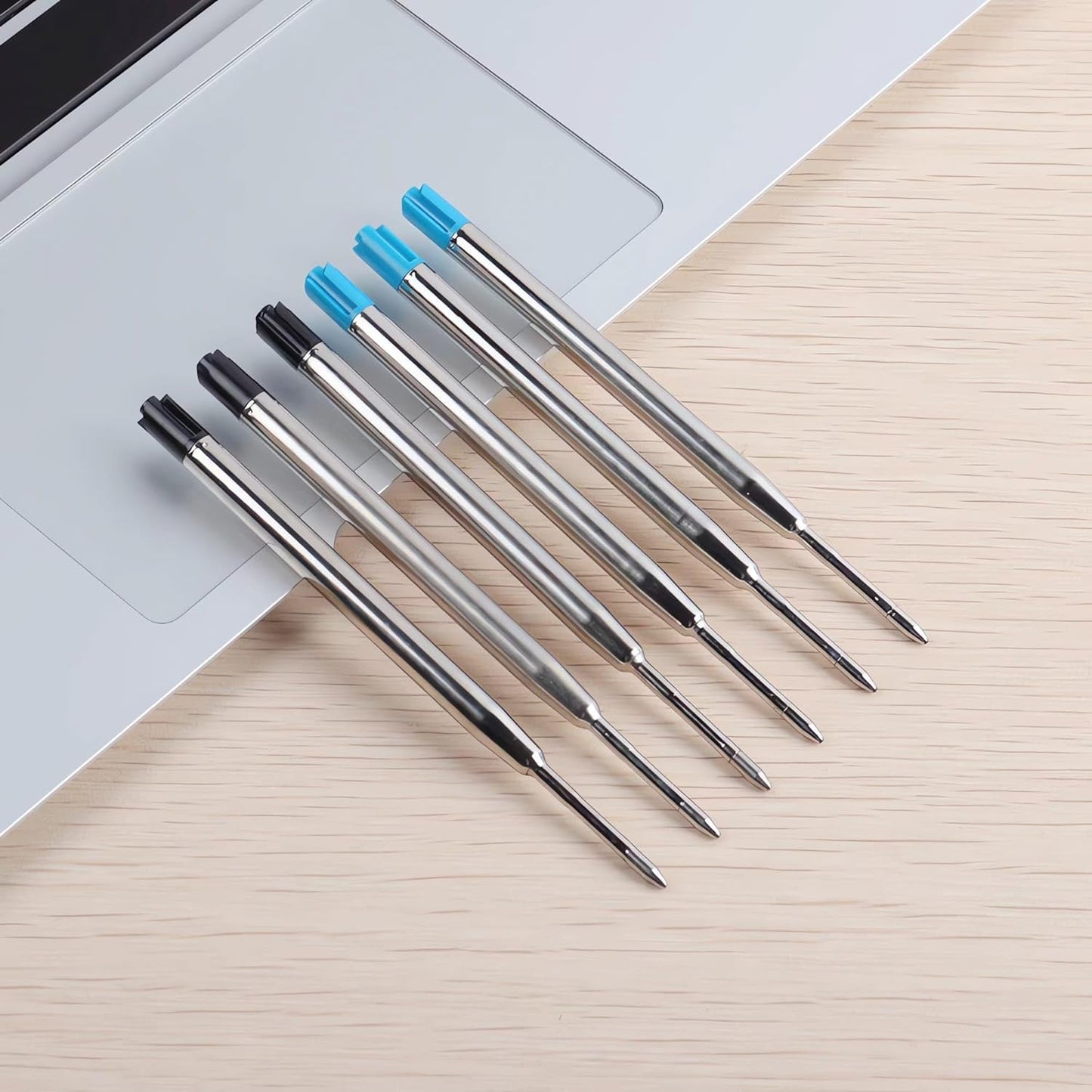 Pen Refills, 3.9in Blue Ink Pen Refills 1.0mm Replacement Ink for Ballpoint Pen Parker Pen Tactical Pen (10 Pack)