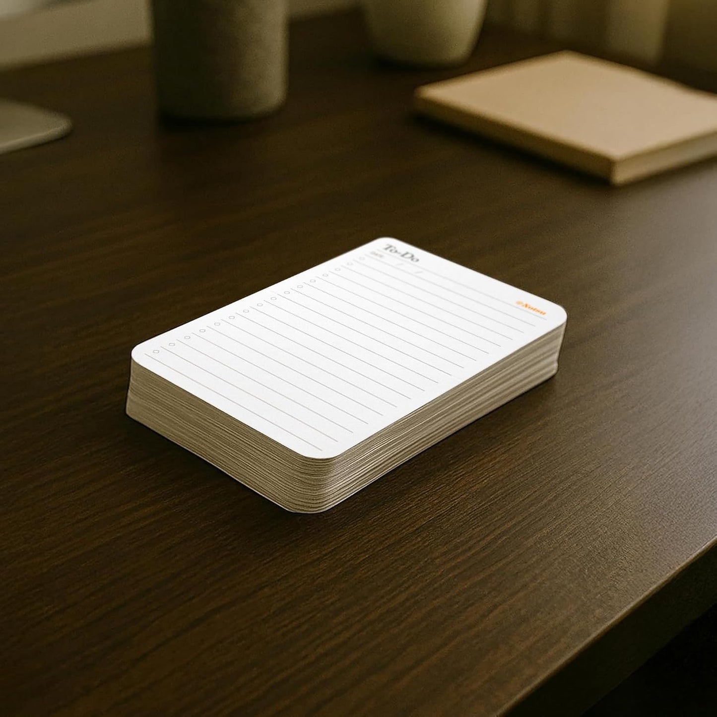 Notsu To Do List Grid Index Cards 3x5 | 50 Task Planner Foldable Vertical Notecards with Rounded Corners
