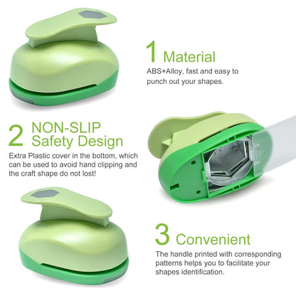 UCEC 2 Inch Circle Punch, Paper Punch, 2 Inch Hole Punch, Circle Hole Punch Cutters for Paper Crafts DIY Handmade Crafting Scrapbook Tools Cards Arts Fun Projects