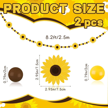 8.2 Ft Pencil Wooden Garland Graduation Yellow Pencil Banners with Cute Beads Hanging Ornaments for Kindergarten Classroom Office Home First Day of School Party Decor