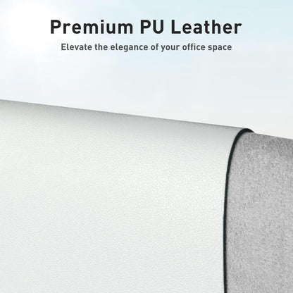 Aothia Non-Slip Waterproof PU Leather Desk Pad Protector for Mouse, Writing Desk, Office, Home, Laptop Blotter, 23.6" x 13.7", Black - Colors A