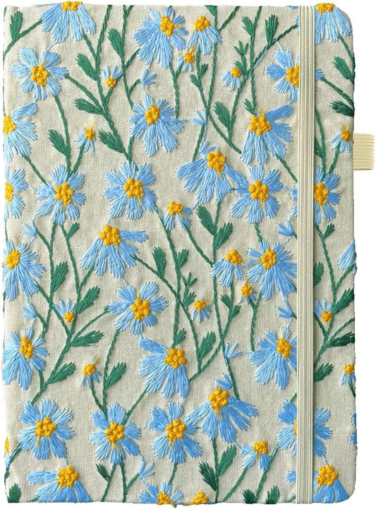 ipoul Flower Notebook, A5, 6x8, Hardcover, Lay Flat, Lined Paper, Journal for Women, Writing Notebook, Pretty, Hibiscus, Pink, Birthday Gifts for Women, Wedding Shower Gifts, Mothers Day Gift