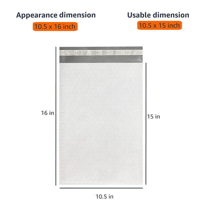Amazon Basics Poly Bubble Mailer, 8.5" x 12" (Internal Size 8.25" x 11"), Self-Seal, 100-Pack, White/Grey