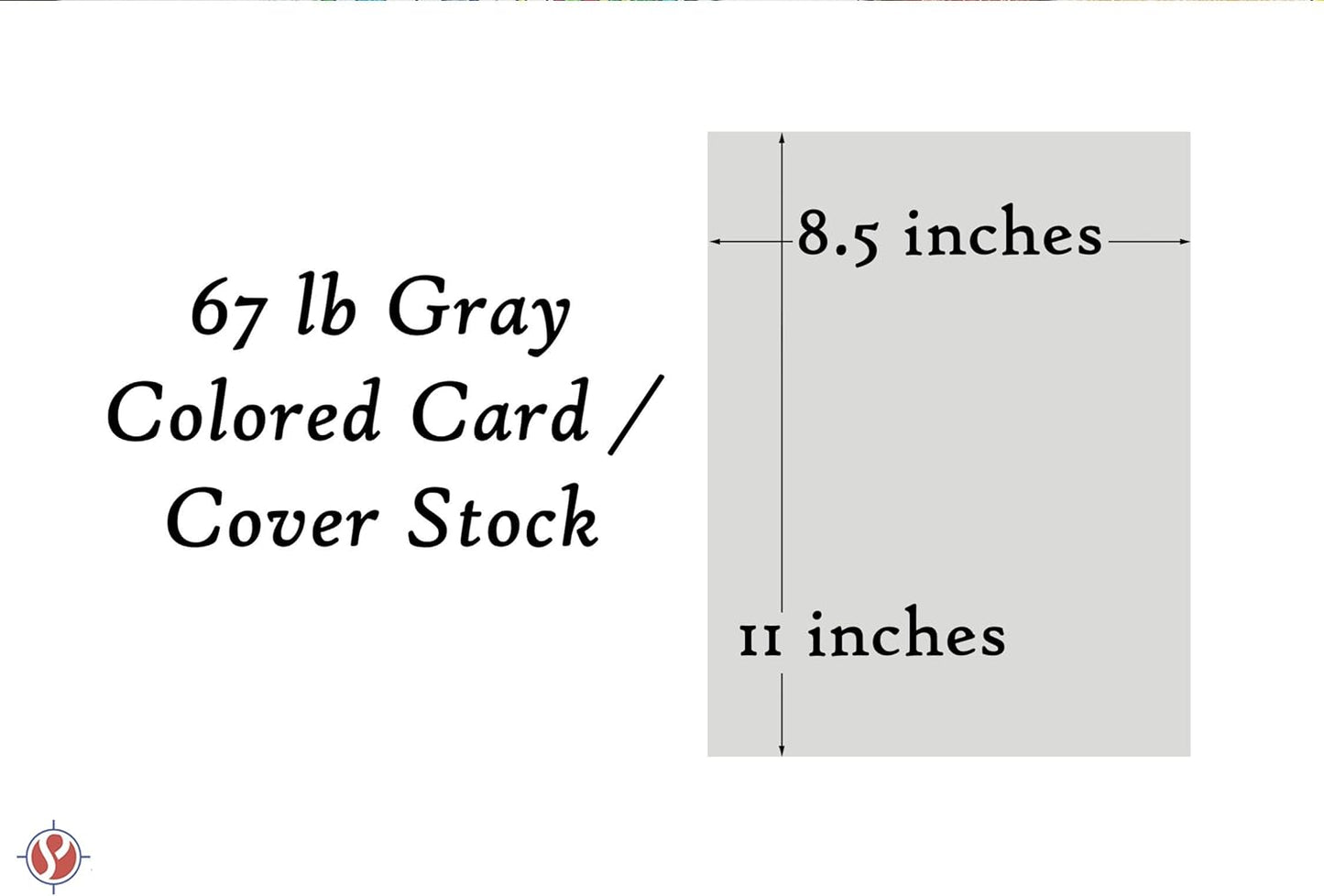 Gray Pastel Color Card Stock Paper, 67lb Cover Medium Weight Cardstock, for Arts & Crafts, Coloring, Announcements, Stationary Printing at School, Office, Home | 8.5 x 11 | 50 Sheets Per Pack