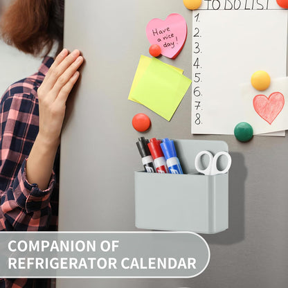 Camelmother 2Magnetic Marker Holder For Whiteboard Dry Erase Marker Holder For Office Refrigerator Fridge Classroom Must (black)