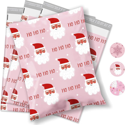 Metronic Cute Poly Mailers 10x13" 50pc Small Shipping Bags, Strong Adhesive Mailers Poly Bags for Business, Waterproof Mailing Envelopes for Packing Shipping Clothes Gifts, Gradient BluePink
