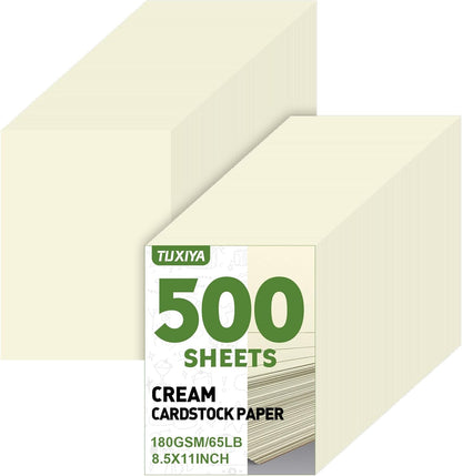TUXIYA 300 Sheets Black Cardstock Paper,8.5 x 11 Inch Cardstock Paper,180 GSM/65LB Card Stock Printer Paper for Art,Invitations,DIY Cards,Watercolor & Craft Projects