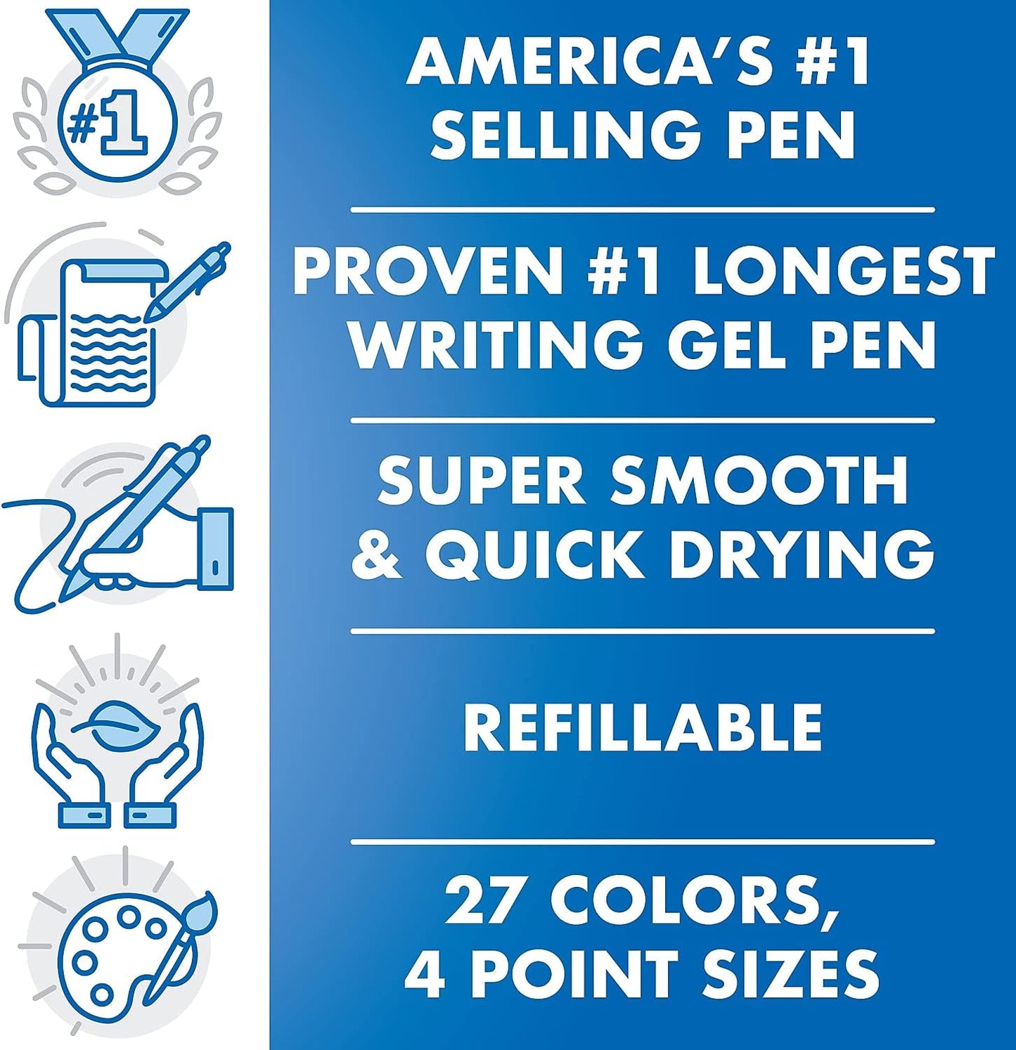 PILOT G2 Premium Refillable and Retractable Rolling Ball Gel Pens, Extra Fine Point, Black Ink, 12-Pack (31002)
