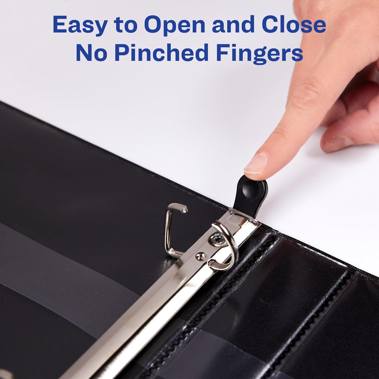 Avery Heavy-Duty View 3 Ring Binder, 3" One Touch EZD Rings, 670-Sheet Capacity, 3.5 Inch Wide Spine, Great for Home, School Supplies, Office, or Organization Needs, 1 White Binder (79193)
