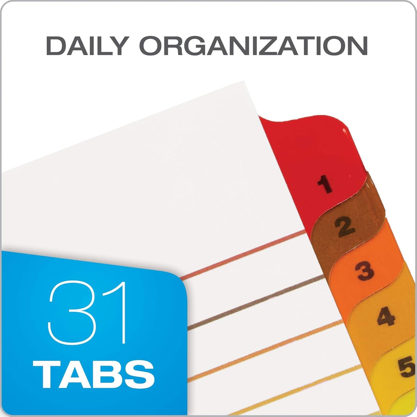 Oxford Binder Dividers, 12 Tabs, Numbered 1–12, 3 Pack, Customizable Table of Contents Page, Reversible Multicolor Tabs, 3-Hole Punched for Binders