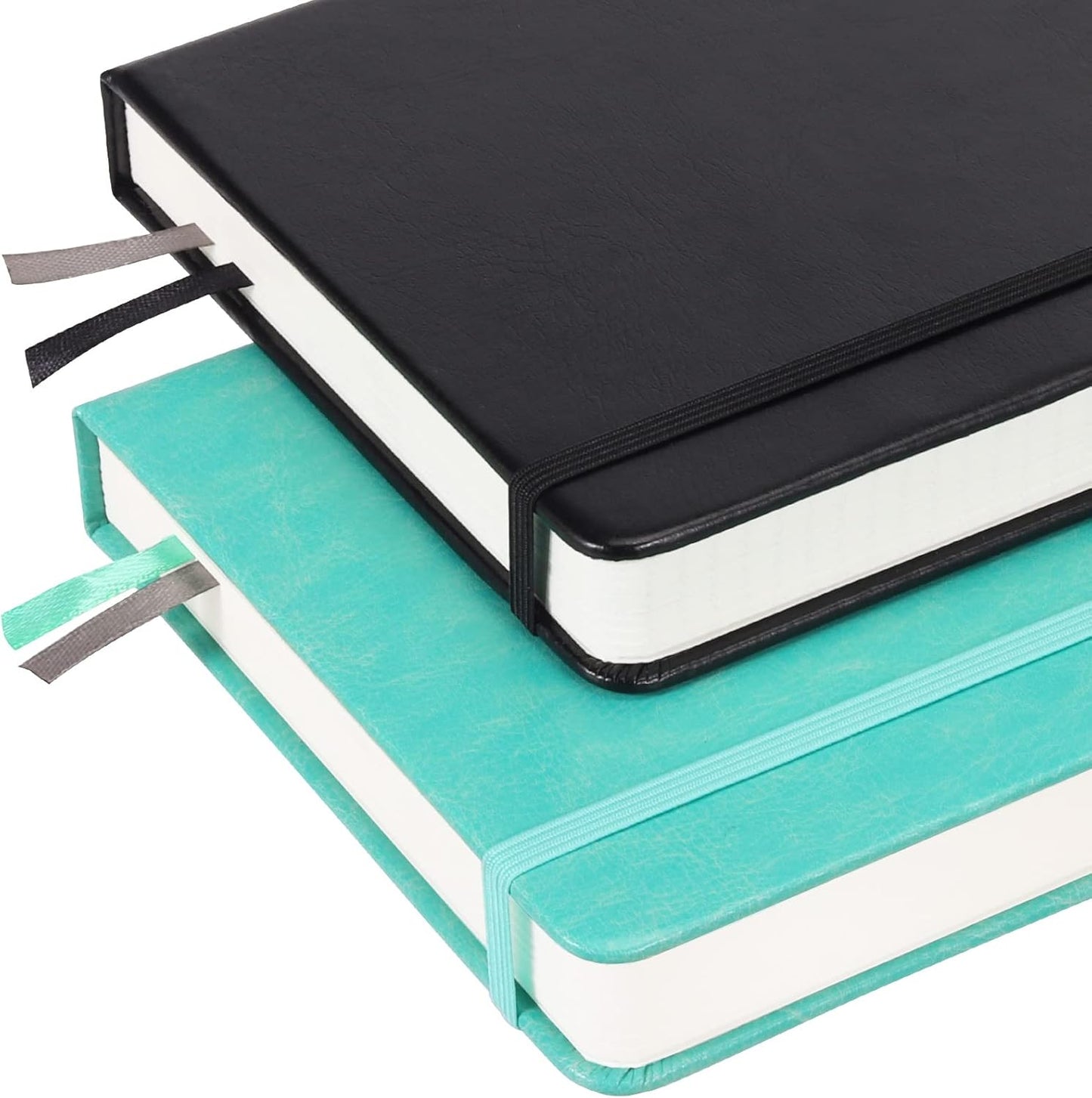 Graph Paper Notebook with 280 Pages,A5 Grid Paper Notebook/Journal,100gsm Thick Graph Leather Journal for Math Science Students,5.75'' × 8.38''-Black