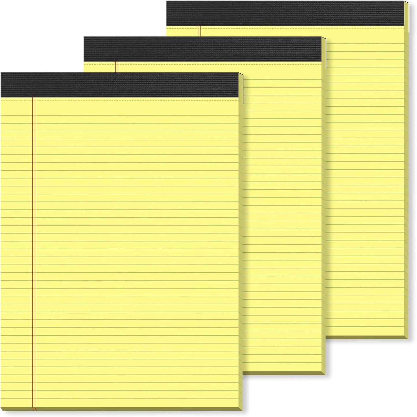 Note Pads 5x8, Narrow Ruled Legal Pad, Multicolor Small Notepads, 30 Sheet/notepad, 8 Pack Colored Legal Pads, Pink Legal Pad, Purple Notepad, Perforated Lined Note Pads for Study, Office, To-Do Lists