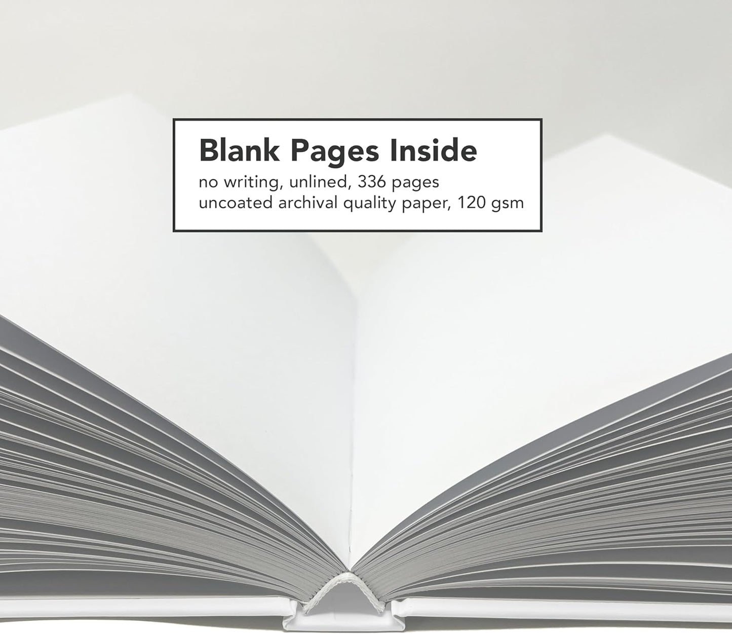 CovoBook™ Blank Hardcover | Premium Sketchbook Journal Guest Book | Photo Prop Home Decor (Black, Size 9)