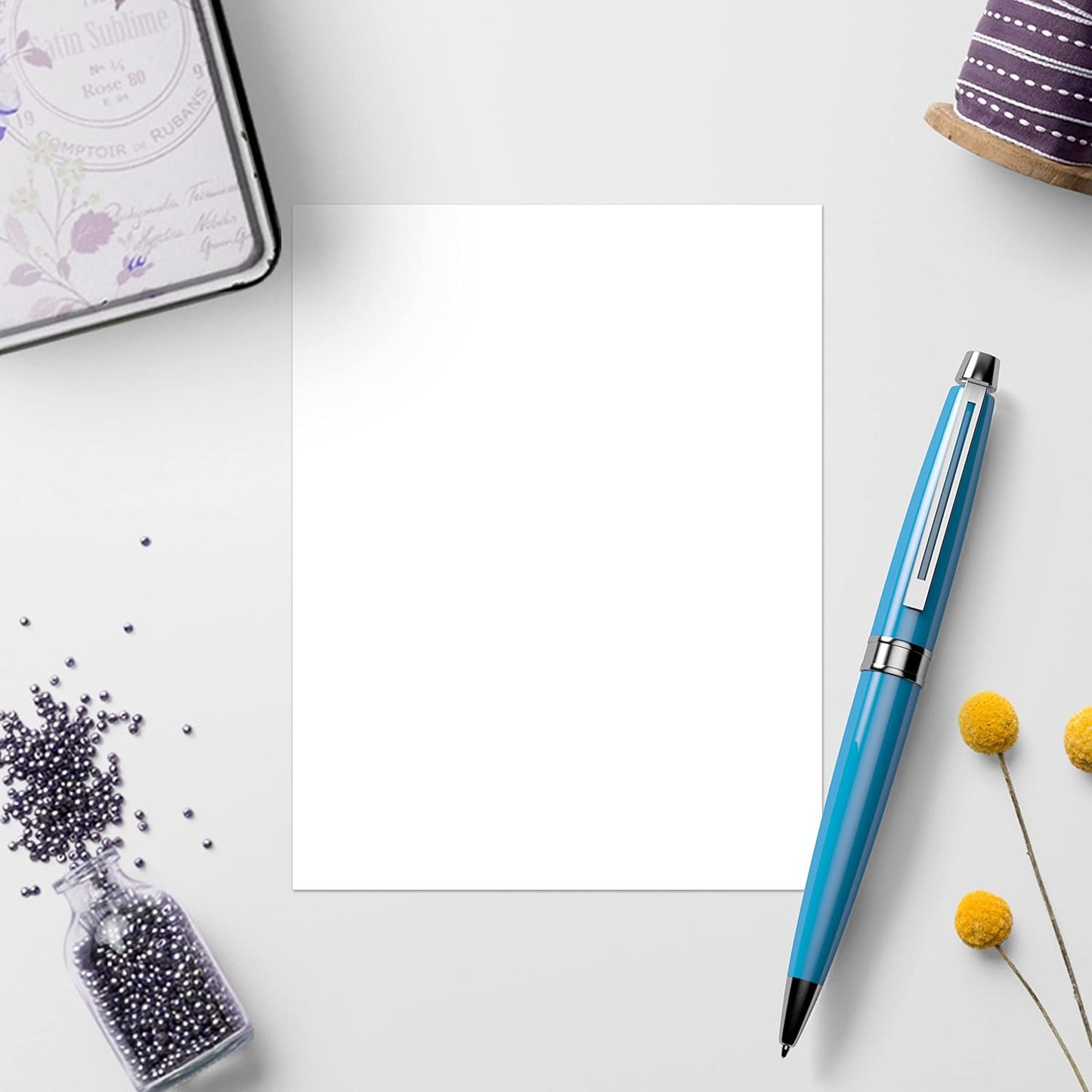 321Done 2-Part Blank Carbonless Notepad, 3.4x5.5 Portrait, Made in USA, Pocket Size Carbon Copy Memo Scratch Pad, Sketchbook, Cute Generic Small Business Order Book (50 Sets) White/Yellow