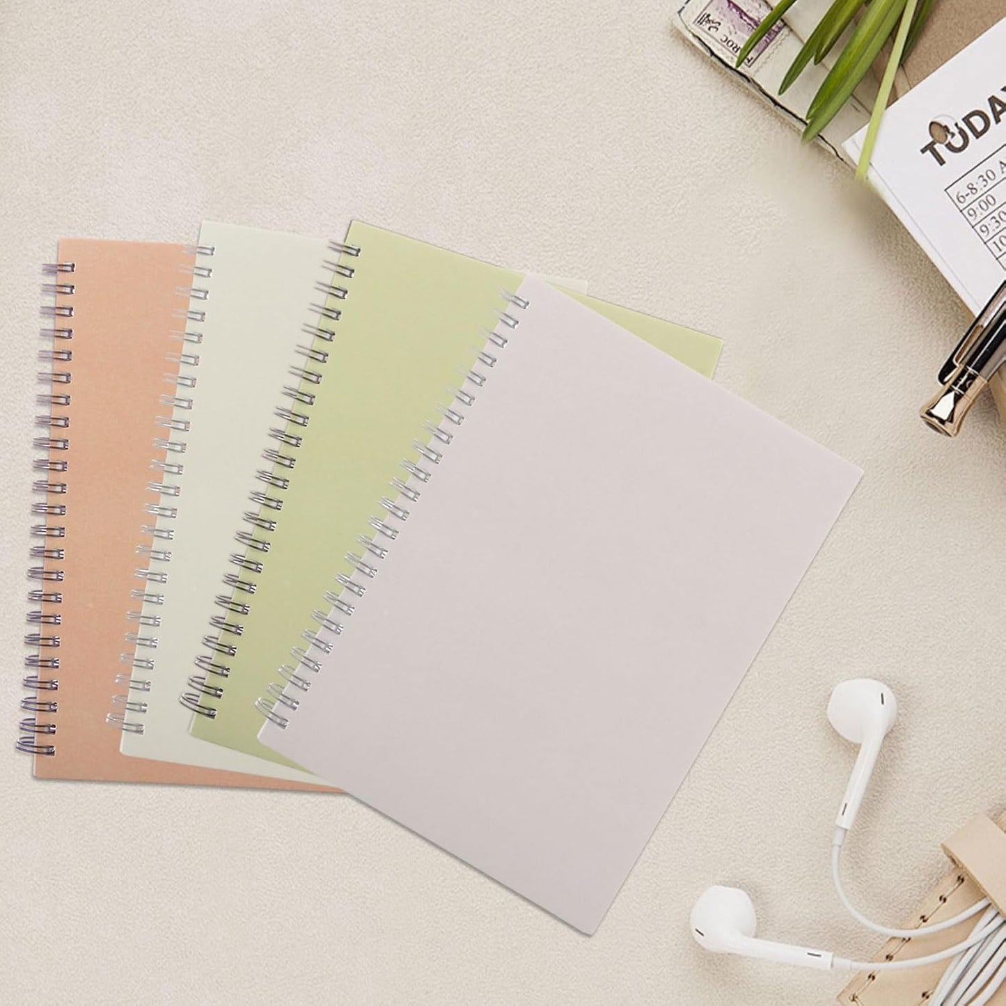 MIVIDE 24 Pack A5 Bulk Spiral Notebooks with Kraft Cover, 8.3 x 5.8 Inch 120 Pages Hardcover Spiral Lined Notebook Journal, Lined Travel Bulk Writing Notebook for School Office Supplies(Black, Kraft)