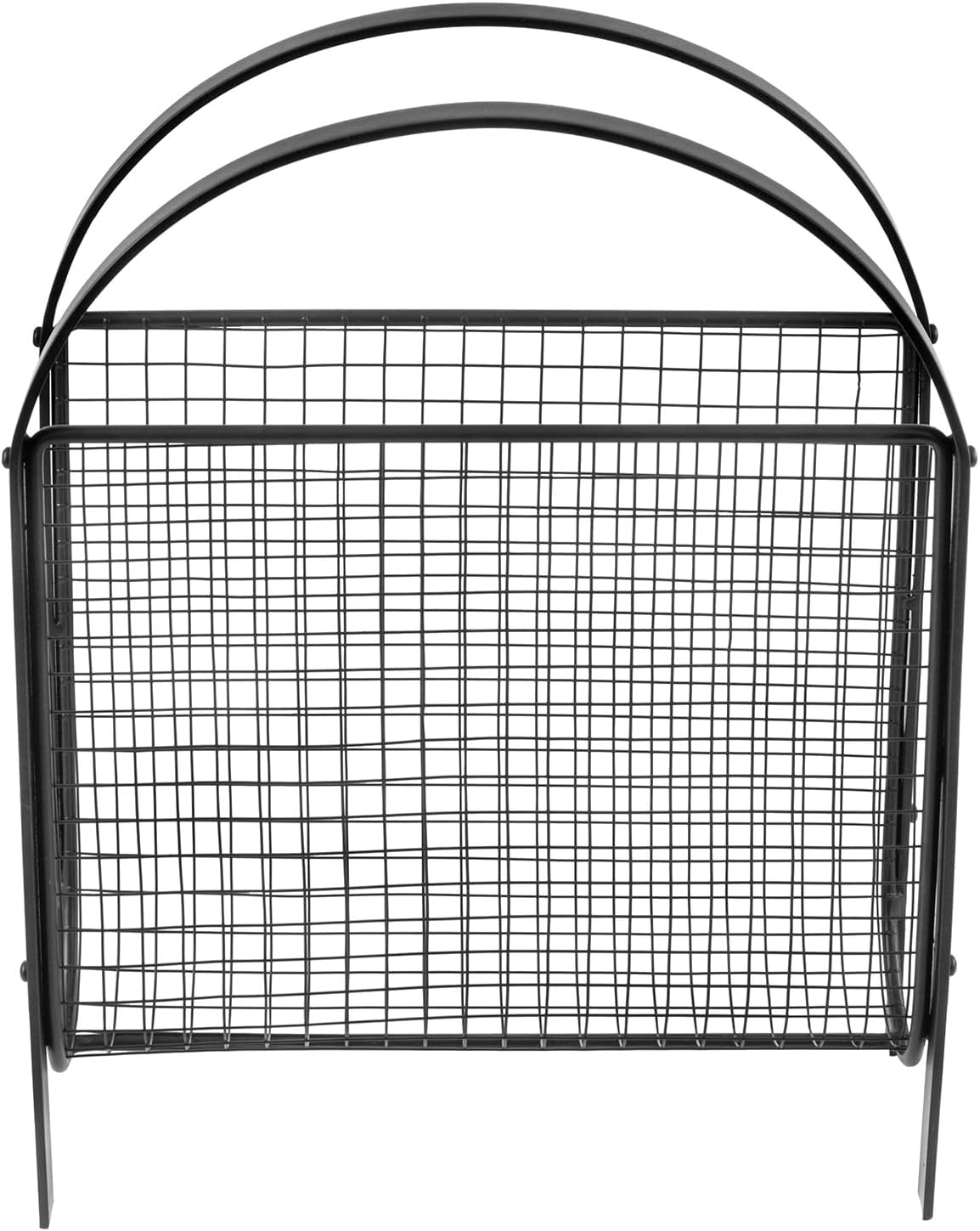 MyGift Magazine Rack, Floor Freestanding Magazine Holder for Bathroom Bedroom Office, Books Newspapers File Mail Organizer, Mid Century Modern Decor Wire Storage for Tablets and Documents