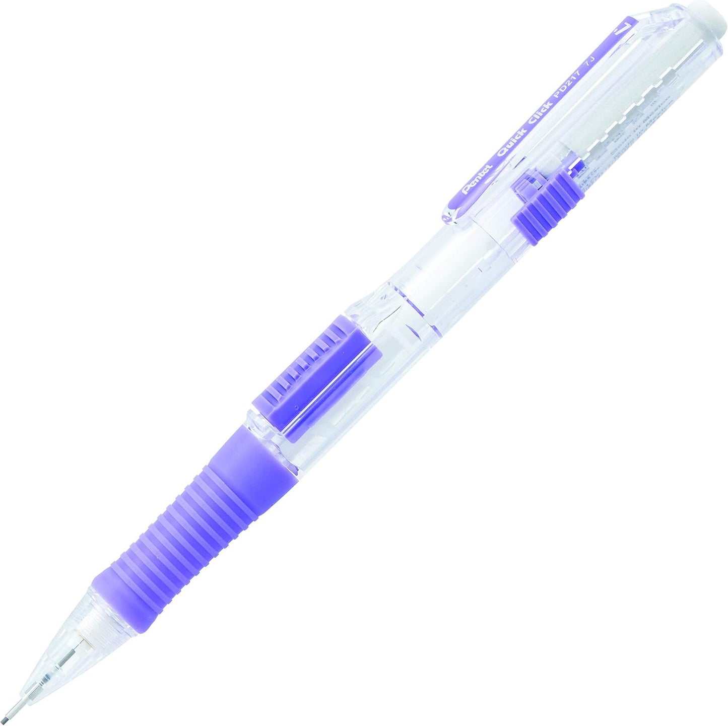 Pentel Quick Click Mechanical Pencil, (0.7mm), Medium, Black Barrel, Box of 12 Pencils (PD217A)
