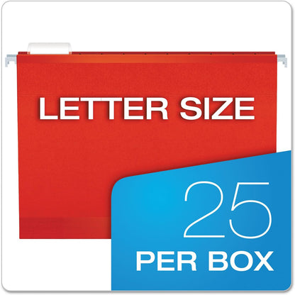 Pendaflex Reinforced Hanging File Folders, Letter Size, Bright Green, 1/5 Cut, 25/BX (4152 1/5 BGR)