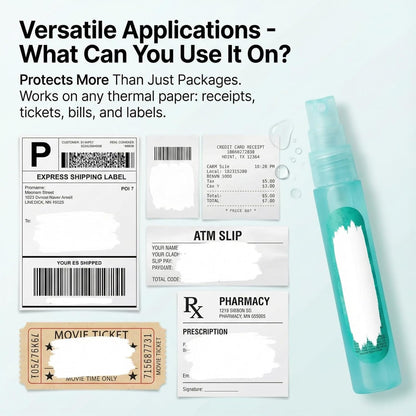 Privacy Cover Spray - Thermal Sensitive Paper Correction Fluid for Shipping Labels & Receipts, Portable Identity Protection Eraser for Parcels (5PCS)