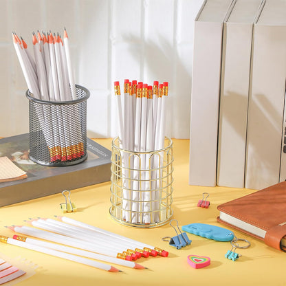 Tinlade 50 Pcs Triangular Grip Pencils Wood Wedding Pencils HB Graphite Pencil Pack Eraser for Baby Shower Drawing Sketching Bridal Shower Office Supplies(Pink)