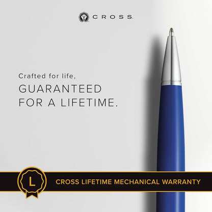 Cross Bailey Light Refillable Ballpoint Pen Presented in a Everyday Gift Box - Medium Point, Black Ink, Polished Green