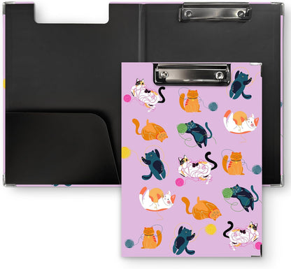 Dog Animal Clipboard Folio with Storage, Cute Dogs Decorative Clipboard Folder, Puppy Dog Clipboards for Women Kids, Life is Better with Dogs Gifts Office School Supplies, 12.4x9.2In