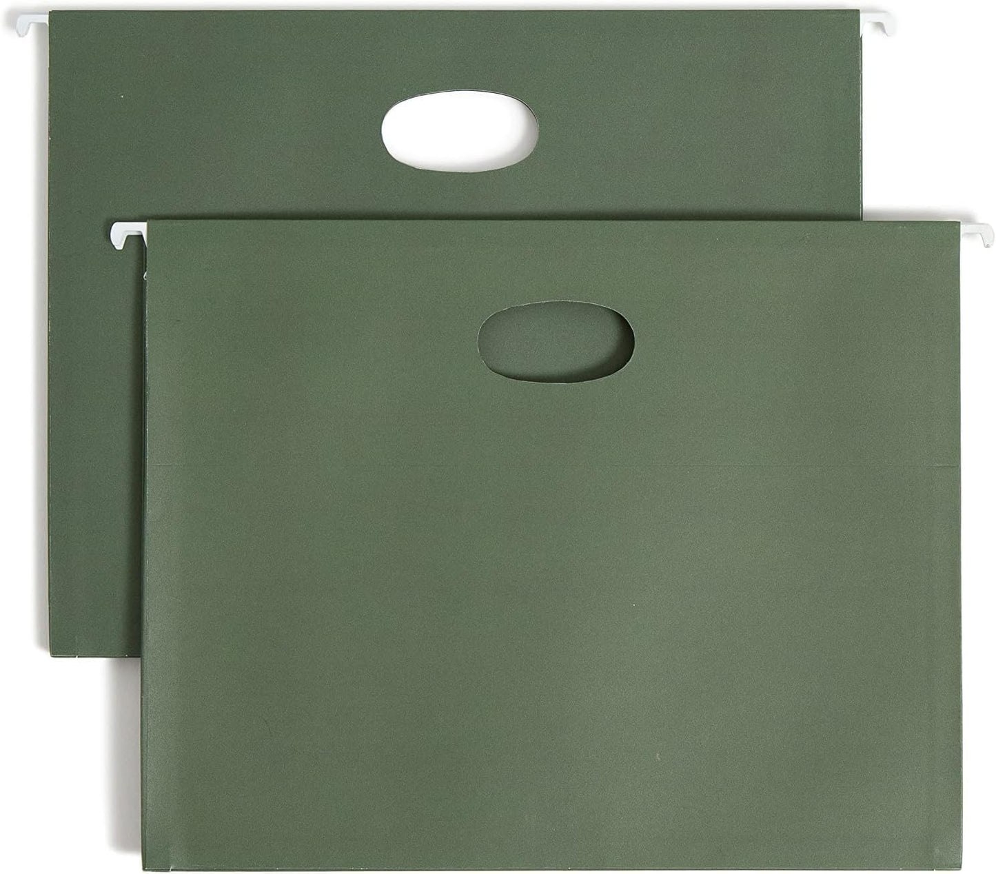 Smead Hanging File Pocket with Full-Height Gusset, 3-1/2" Expansion, Letter Size, Standard Green, 10 per Box (64220)