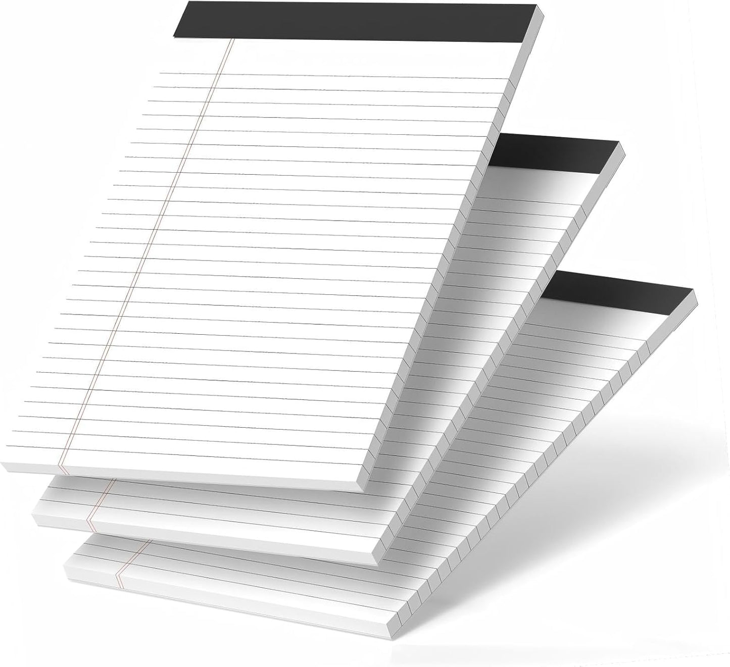 Nichela 2 Pack Legal Pads 8.5 x 11 White Note Pads 8.5 x 11 Notepad Micro Perforated Writing Pads Lined Paper Pads Wide Ruled Pad of Paper 30 Sheets Notebook for To-Do Lists, School & Office Supplies