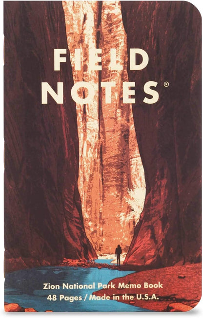 Field Notes: Original Kraft 3-Pack - Mixed Paper (1 Graph/Grid, 1 Ruled/Lined, 1 Plain/Blank) Memo Books - 48 Page Pocket Notebooks - 3.5" x 5.5"