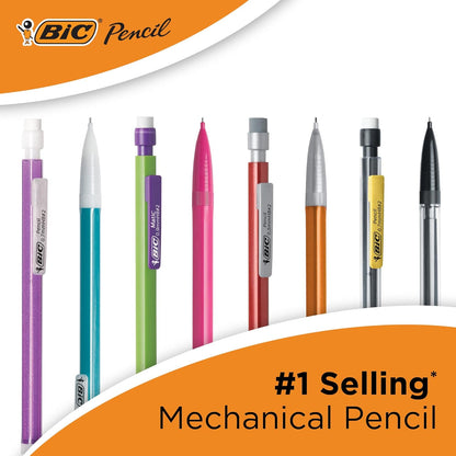 BIC Xtra Sparkle Mechanical Pencil, Colorful Barrel, Medium Point (0.7 mm), 10-Count