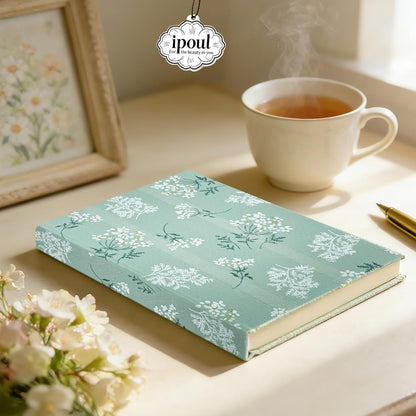 ipoul Flower Notebook, A5, 6x8, Hardcover, Lay Flat, Lined Paper, Journal for Women, Writing Notebook, Pretty, Hibiscus, Pink, Birthday Gifts for Women, Wedding Shower Gifts, Mothers Day Gift