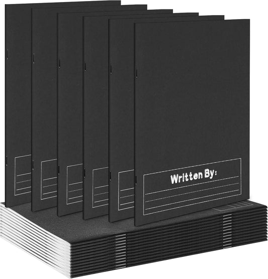 Henoyso 12 Pcs Primary Composition Notebook K-2 Primary Journal, Notebook for Kids Supplies, Bulk Blank Writing Book for Kid to Write Draw Journal 60 Page (9.8″ X 7.5″,Light Color)