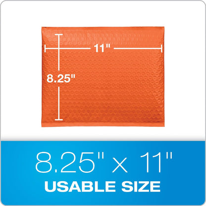 Quality Park Bubble Mailers, 8.5 x 11 Shipping Envelopes, Water Resistant White Poly Padded Envelopes, Redi-Strip Peel Off Closure, 25/Box (QUA85859)