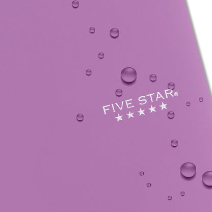 Five Star Spiral Notebook + Study App, 1 Subject, Wide Ruled Paper, 8" x 10-1/2", 100 Sheets, Fights Ink Bleed, Water Resistant Cover, Tidewater Blue (72875)