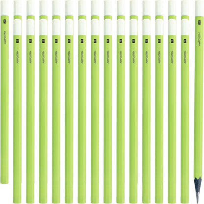 M&G Wood-Cased HB Pencils, 30 Count Green Barrel Black Wood, Hexagonal #2 HB Soft Bulk Pencils for School, Office, Unsharpened, No Eraser, Anti-Bite Tip, for Writing, Drawing & Sketching