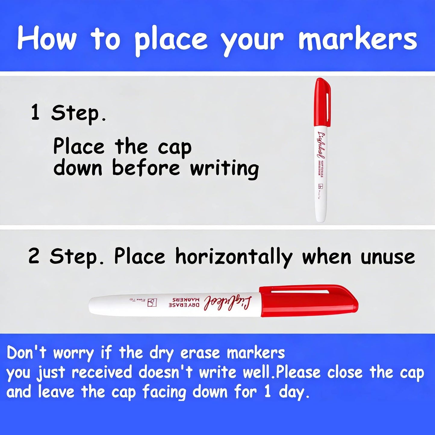 Fine Tip Dry Erase Markers 160 Pack Bulk, Black Red Blue Markers (80/40/40), Low Odor Perfect for Writing on Glass or Home School Office