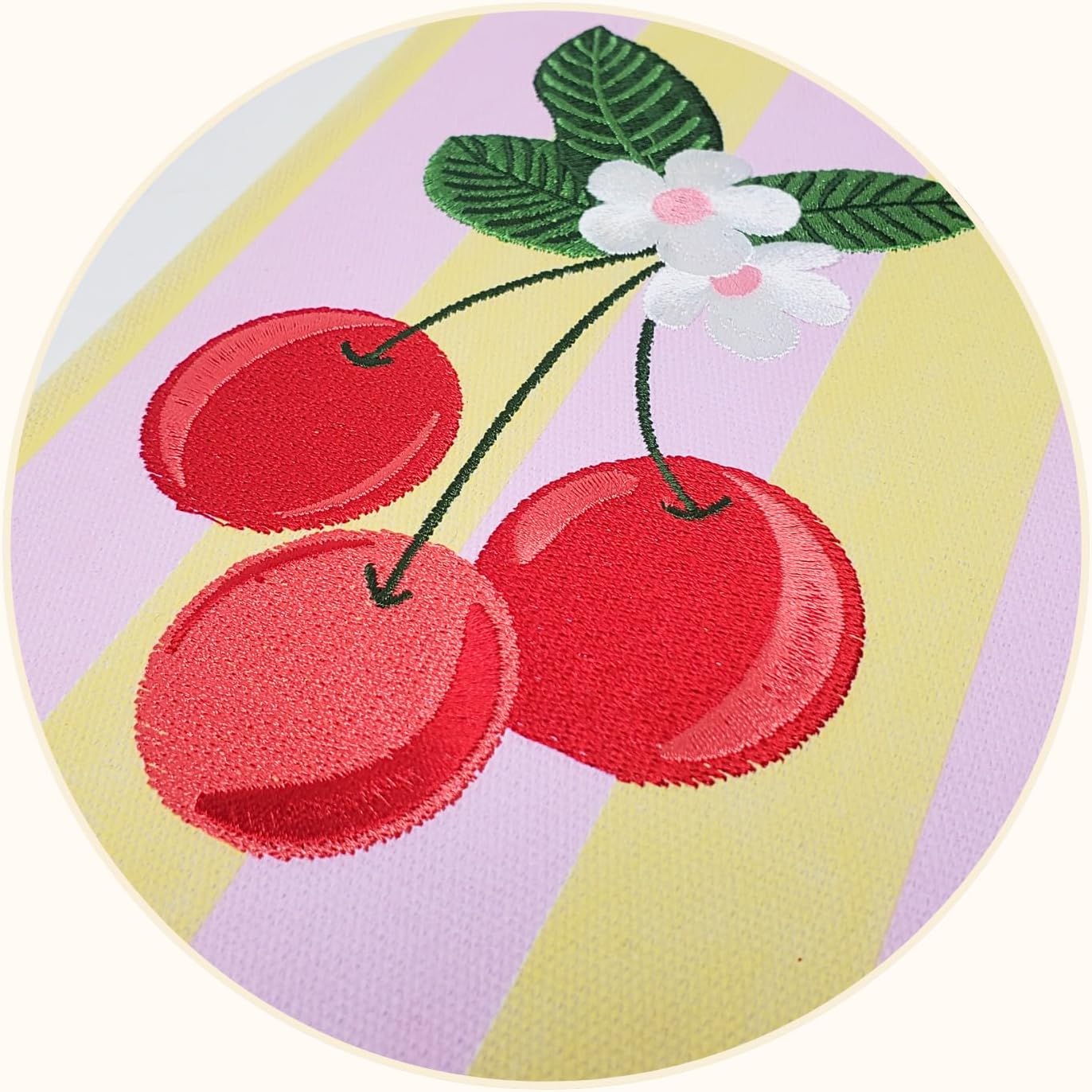 Lady Jayne Embroidered Canvas Hardcover Journal with 192 Lined Pages, 6” x 8.5” – Flower Market Poppy (83289)