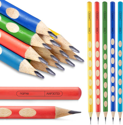 M&G 30pcs Triangular Pencils, 2B Pencils with Grip Correction, Wooden Graphite Pencils, Pre-Sharpened Break-Resistant, Suitable for Writing, Drawing, and Sketching