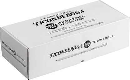 Ticonderoga Wood-Cased Pencils, Pre-Sharpened, 2 HB Soft, Yellow, 72 Count